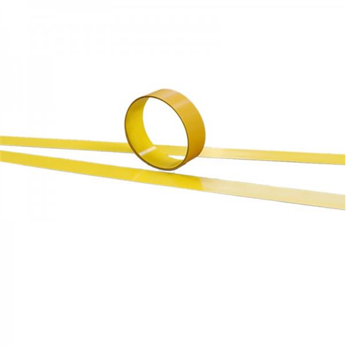 WT-6000 Überfahrbares Bodenmarkierungsband markierungsband aus metall – 75mm*6 meter, gelb